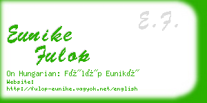 eunike fulop business card